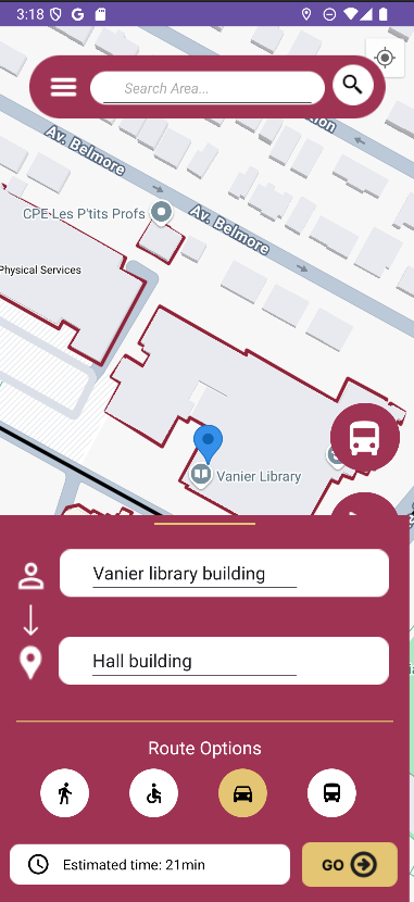 University Campus Map App media 1