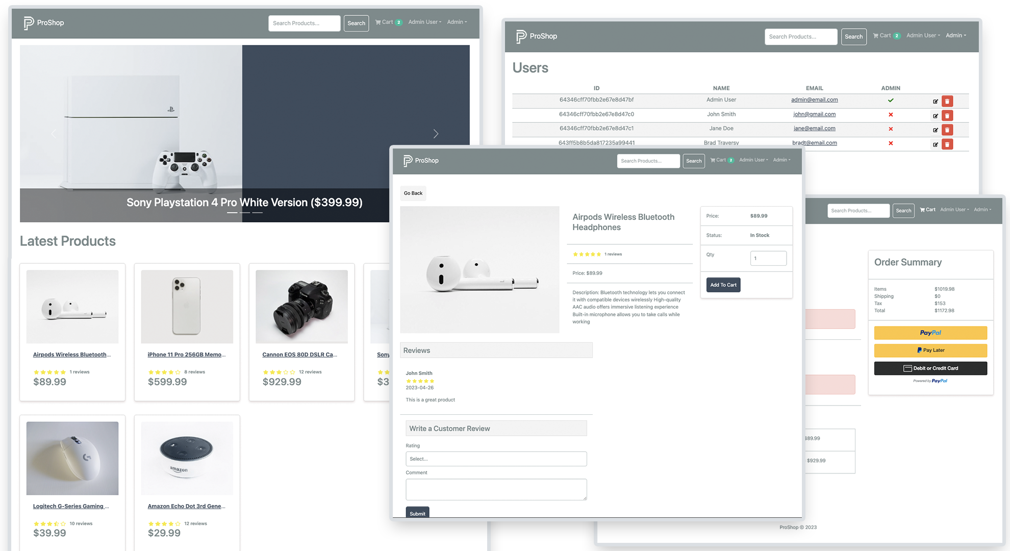 ProShop E-Commerce Website media 1